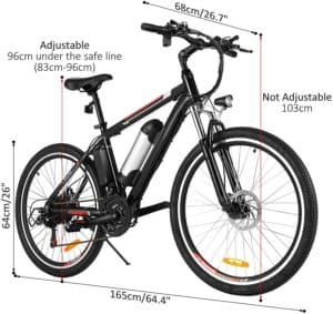 Aceshin 26'' Electric Mountain Bike