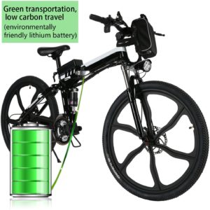 SwagCycle EB-5 Pro folding aluminum EBike with pedals